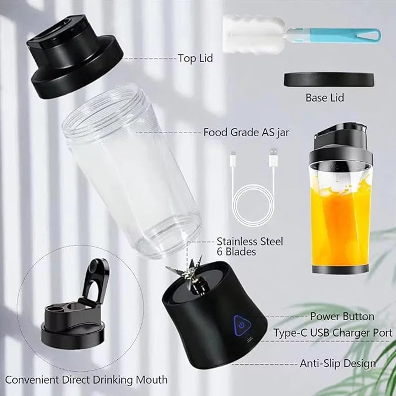 🍓 VeloraGo™ – Bezprzewodowy Blender 700ML USB-C